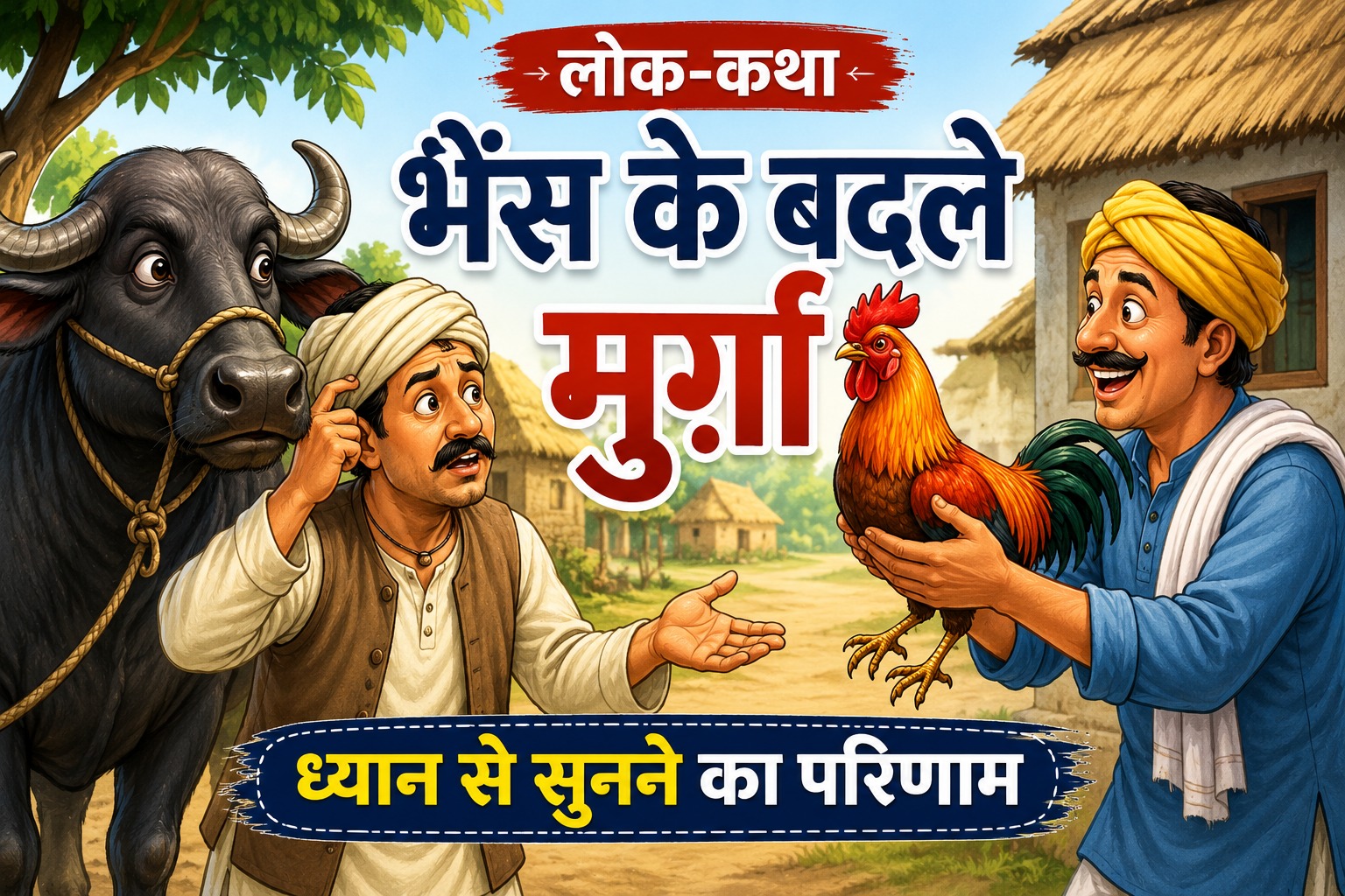 भैंस के बदले मुर्ग़ा